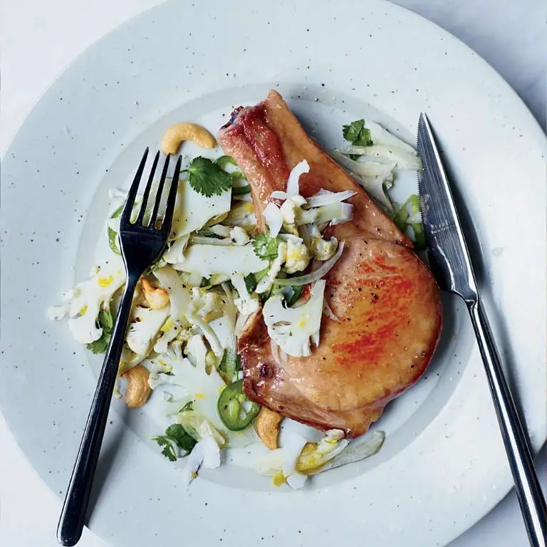Thick Bone-In Pork Chops with Citrus Herb Marinade
