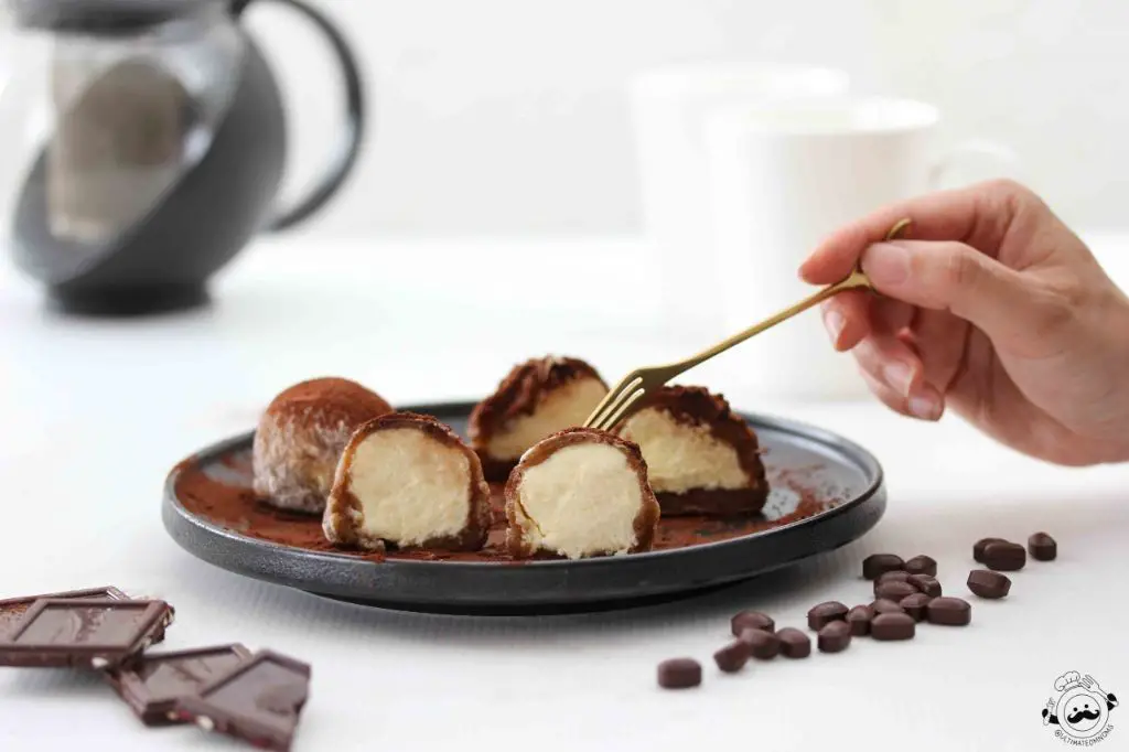 Tiramisu Inspired Mochi Balls