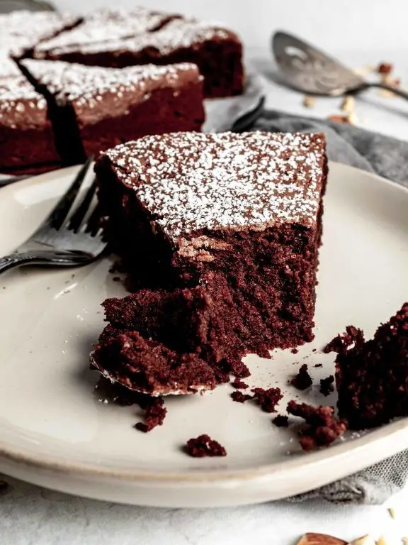 Torta Caprese with Dark Chocolate