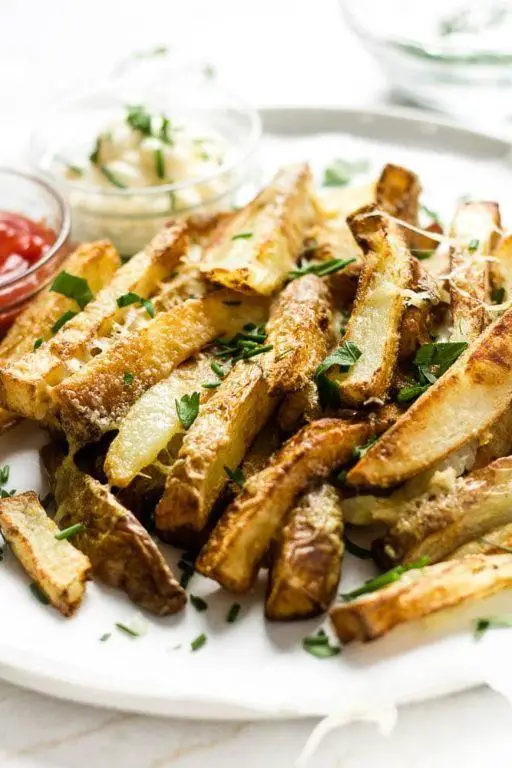 Truffle Oil and Gruyere Cheese Fries
