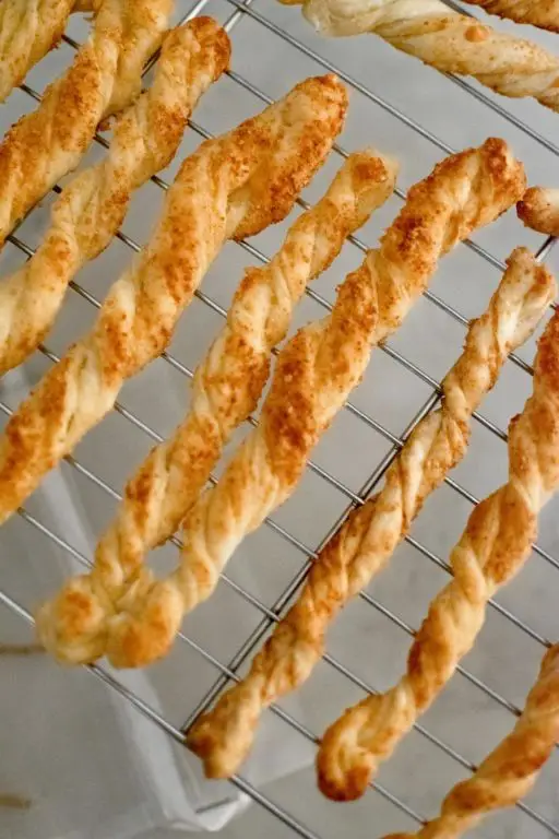 Truffle Oil and Parmesan Cheese Straws