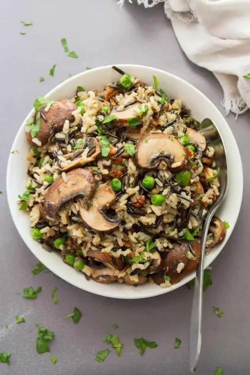 Trumpet Mushroom and Wild Rice Pilaf