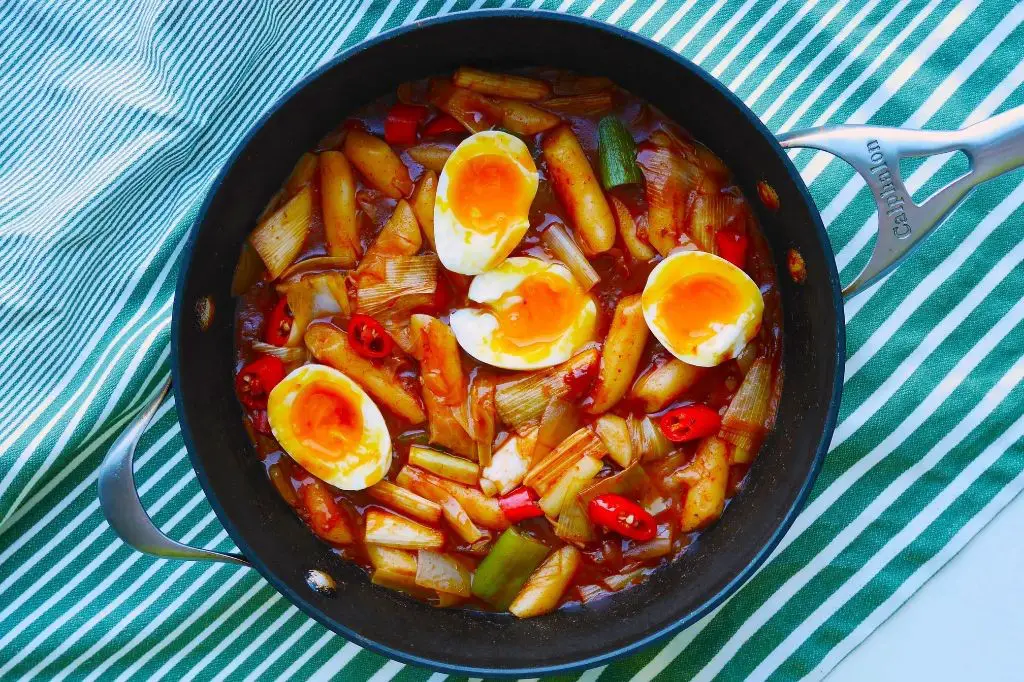 Tteokbokki with Soft-Boiled Eggs