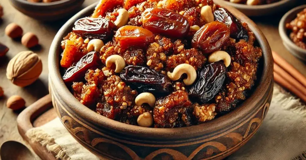 Turkish Charoset with Dates and Hazelnuts