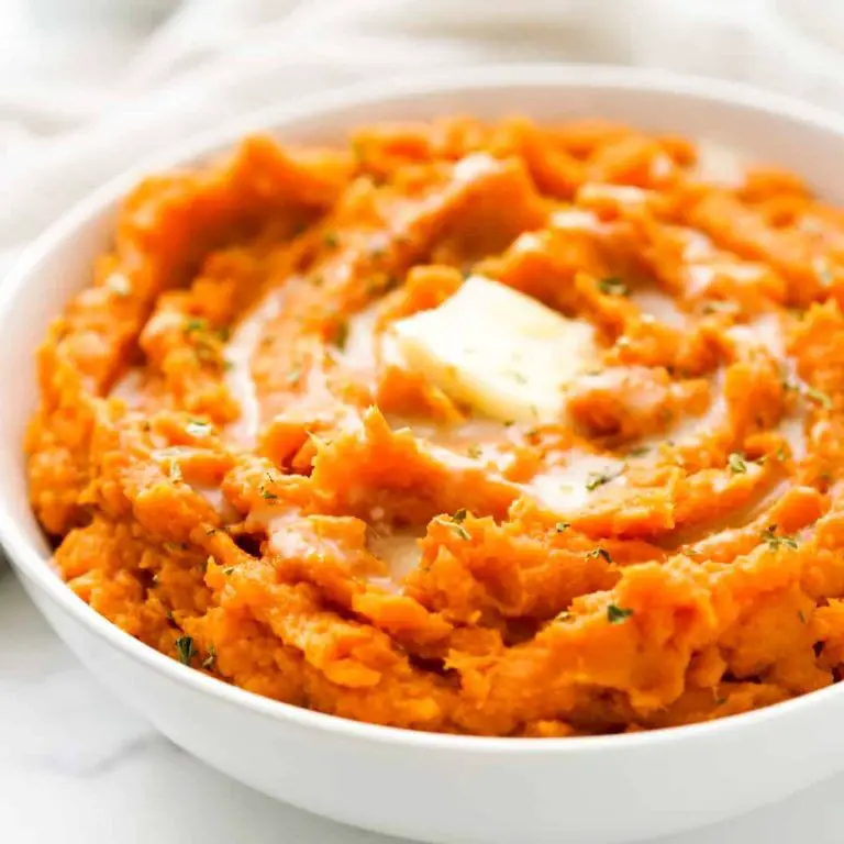 Vanilla Brown Sugar Mashed Sweet Potatoes
