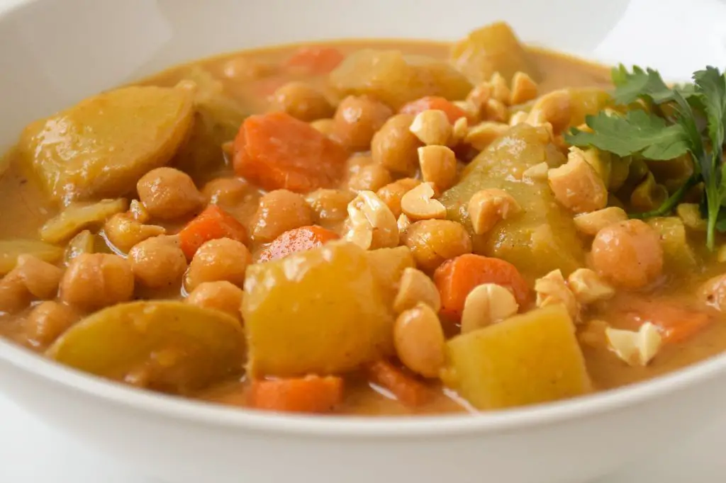 Vegan Thai Massaman Curry with Chickpeas