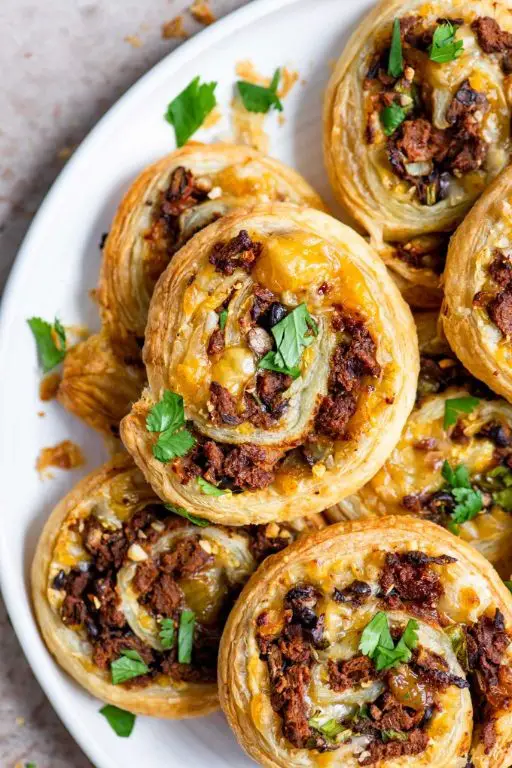 Vegetarian Black Bean Taco Pinwheels