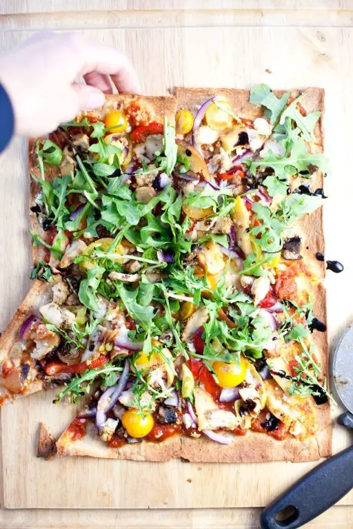 Vegetarian Lavash Pizza