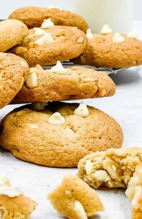White Chocolate Macadamia Nut Air Fryer Cookies