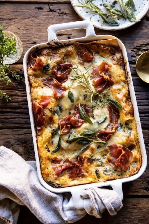 Whole Butternut Squash Lasagna with Spinach