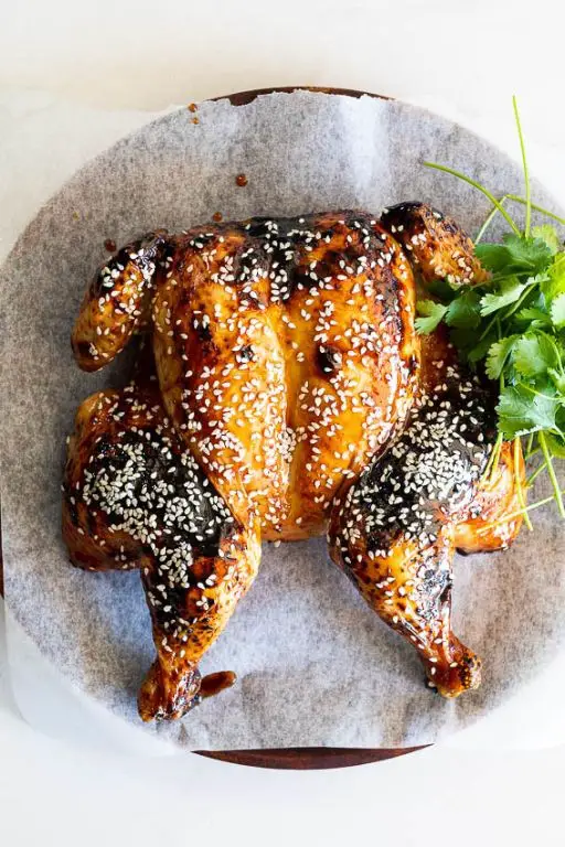 Whole Chicken with Honey and Soy Glaze