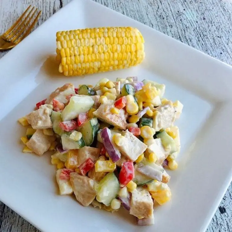 Whole Foods Chicken Salad with Sweet Corn and Bell Peppers