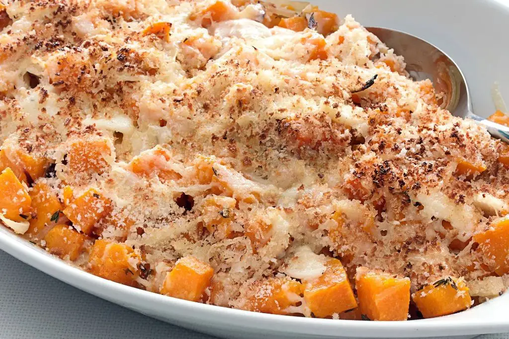 Whole Pumpkin Gratin with Gruyère Cheese
