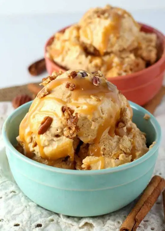 Whole Pumpkin Ice Cream with Caramel Swirl