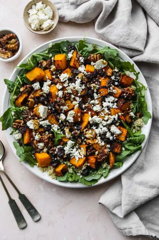 Whole Pumpkin Salad with Arugula and Feta