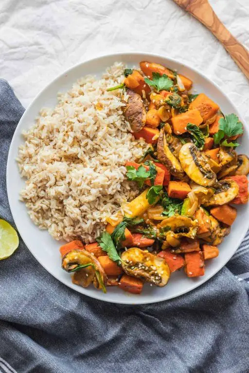 Whole Pumpkin Stir-Fry with Tofu and Vegetables