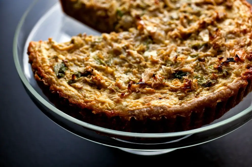 Wilted Lettuce and Caramelized Onion Tart