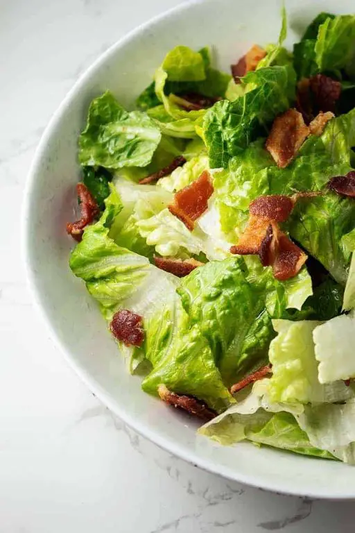 Wilted Lettuce with Chili Lime Dressing