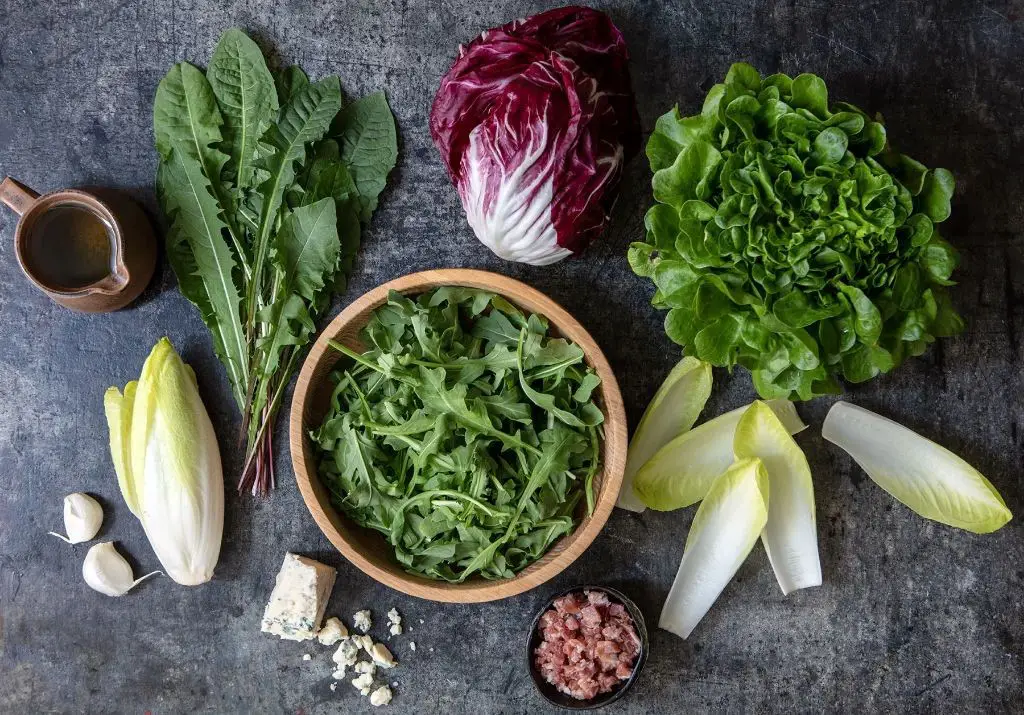 Wilted Lettuce with Roasted Garlic and Olive Oil