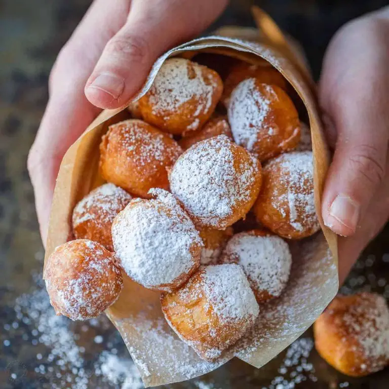 Zeppole with Powdered Sugar