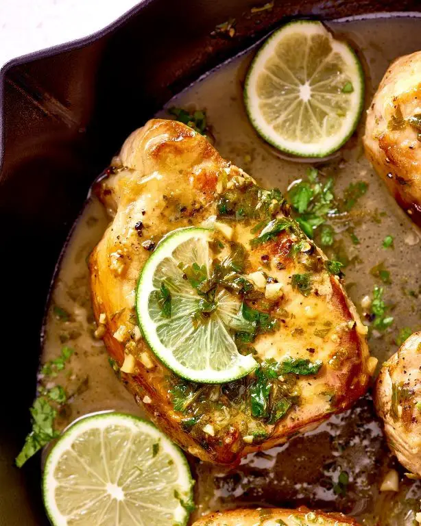 Zesty Lime and Cilantro Pork Chops