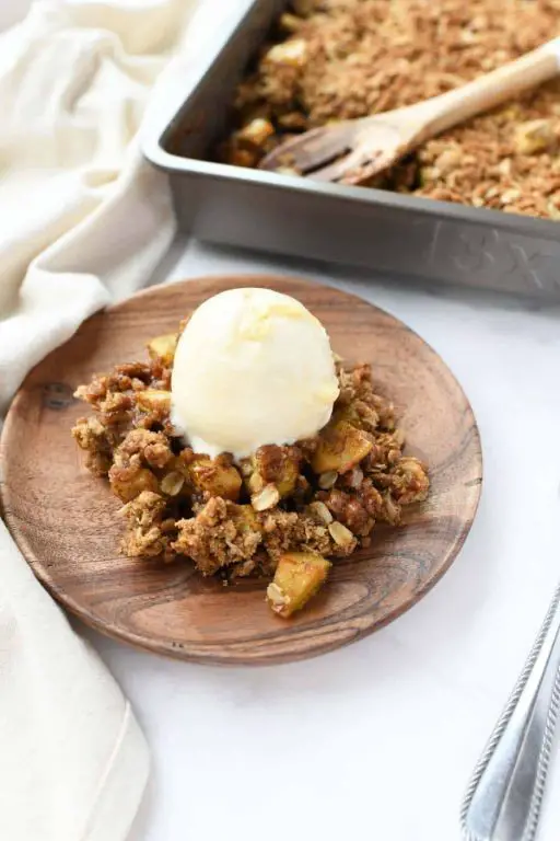 Zucchini Flour Apple Crisp