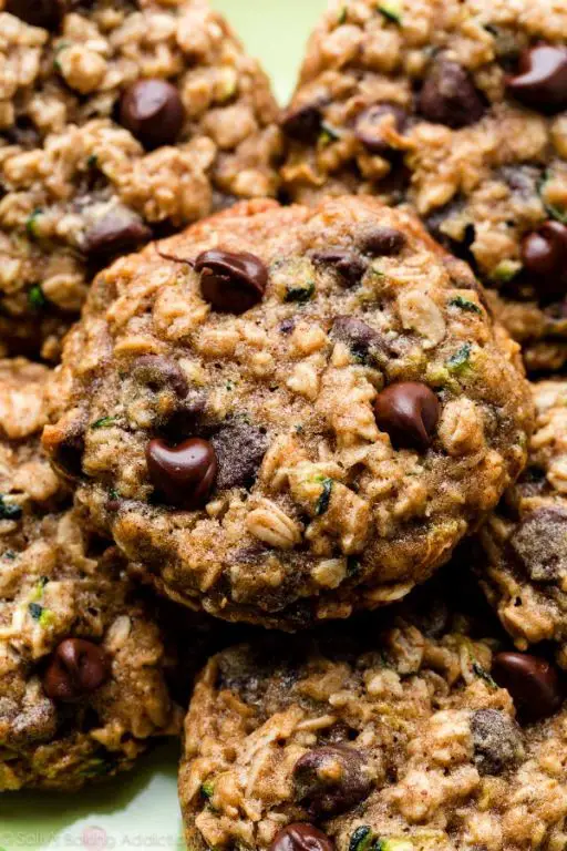 Zucchini Flour Chocolate Chip Cookies