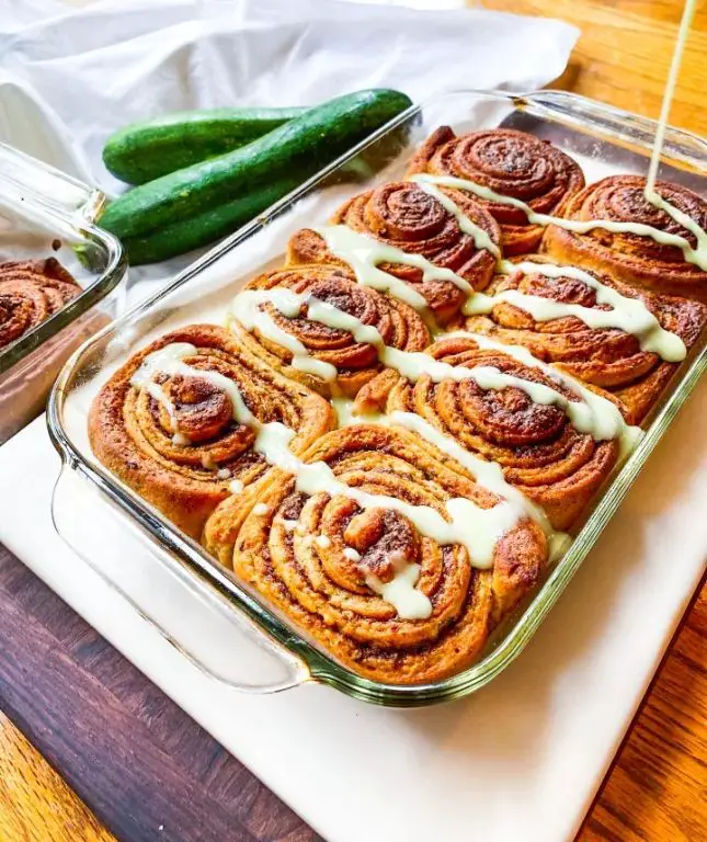 Zucchini Flour Cinnamon Rolls