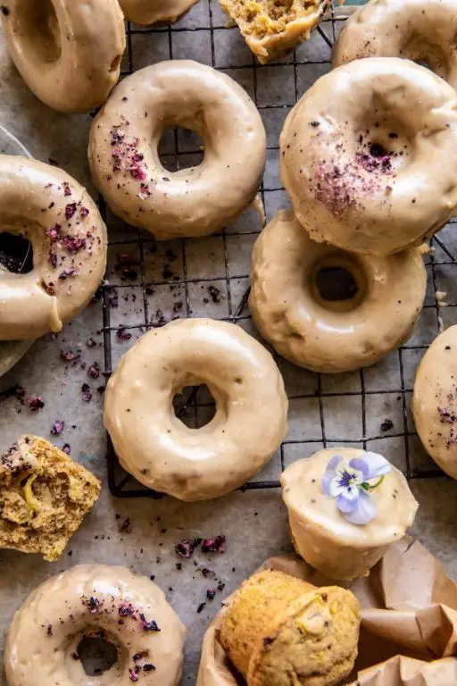 Zucchini Flour Donuts with Glaze