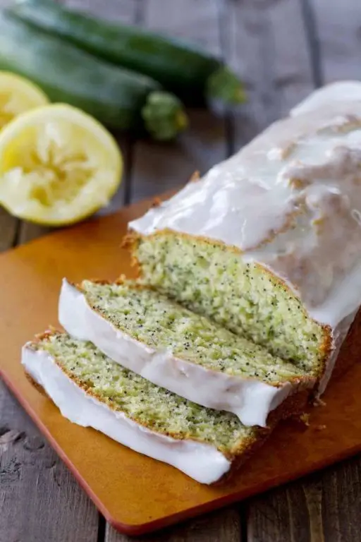 Zucchini Flour Lemon Poppy Seed Cake
