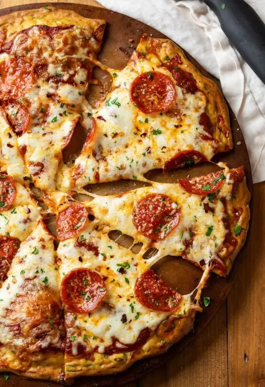 Zucchini Flour Pizza Crust