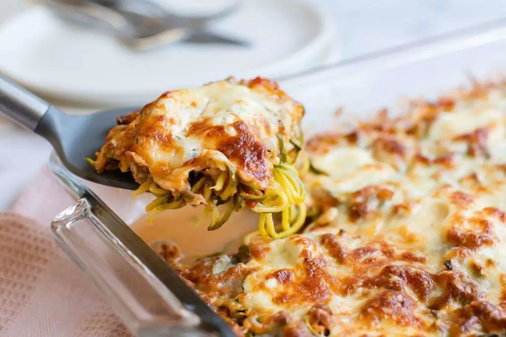 Zucchini Noodle Gratin
