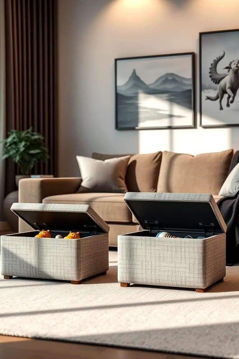 Decorative Storage Ottomans