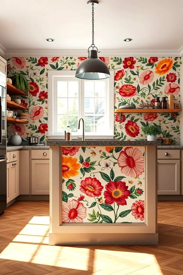 Patterned Wallpaper Backdrop