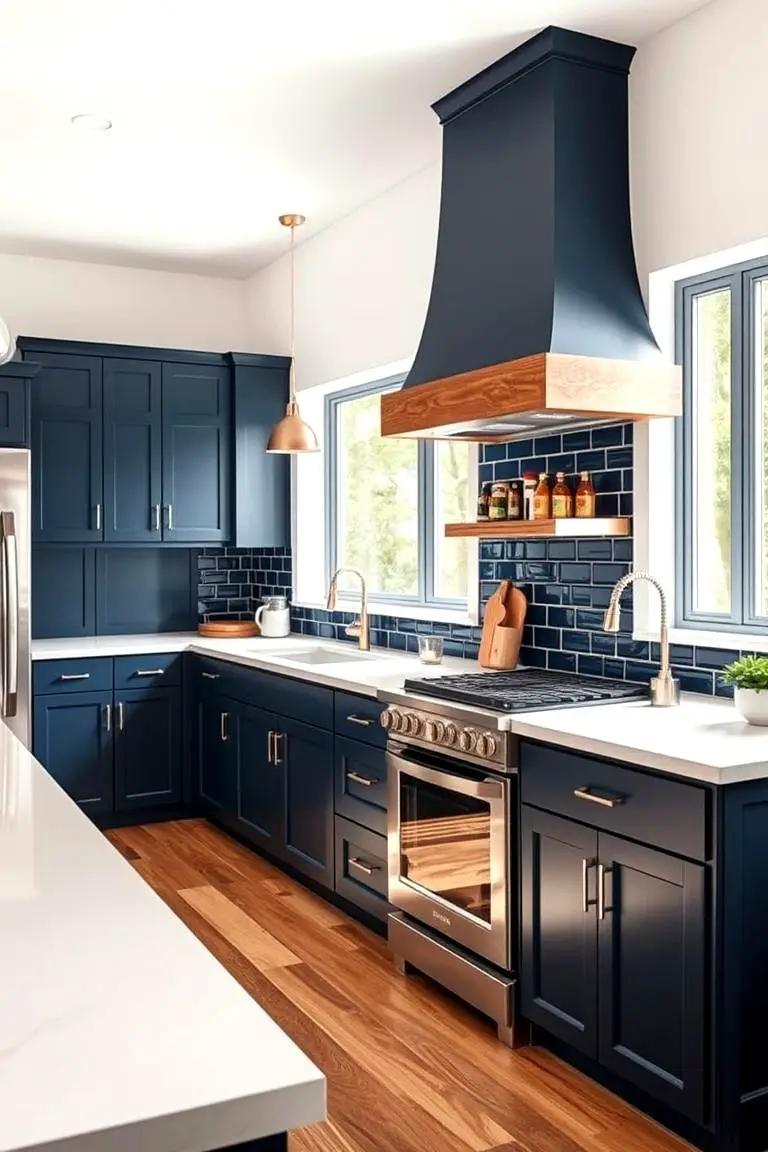 Bold Navy Accents