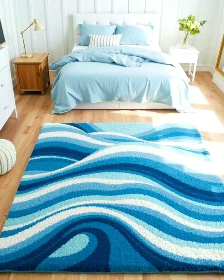 Ocean Wave-Inspired Rugs