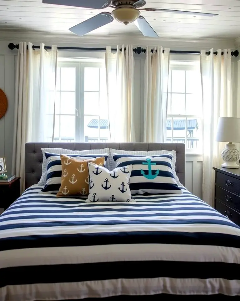 Nautical Striped Bedding