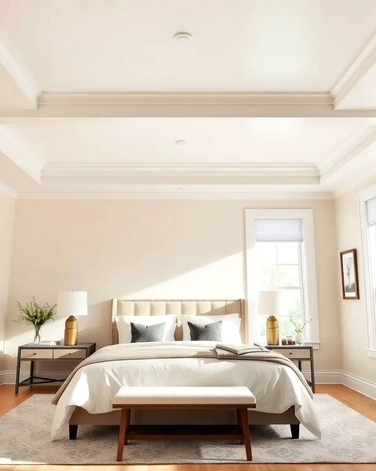 White Ceiling for a Spacious Feel