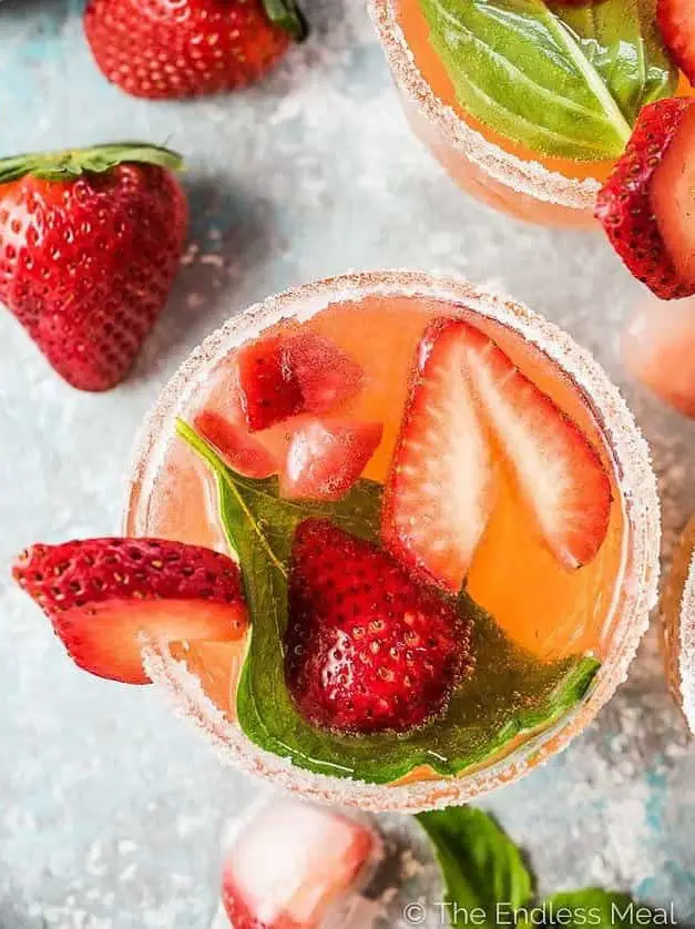 Strawberry Basil Mojito