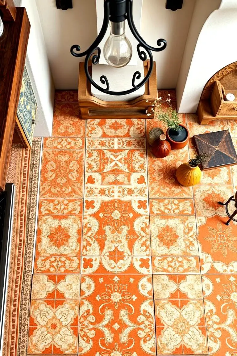 Ceramic Tile Patterned Countertops