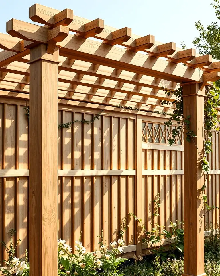 Pergola-Style Fence
