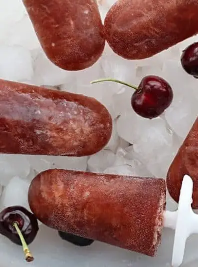 Rum and Cherry Coke Popsicles