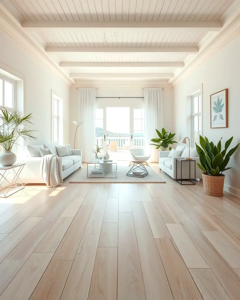Light-Washed Wood Floors