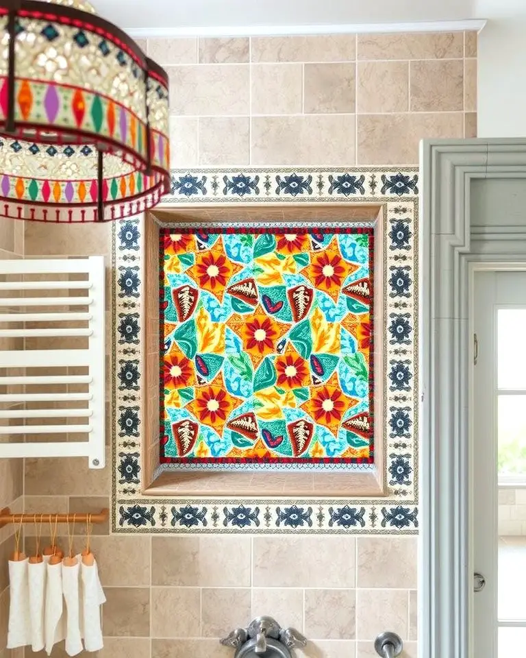 Mosaic Tile Accent Shower Niche