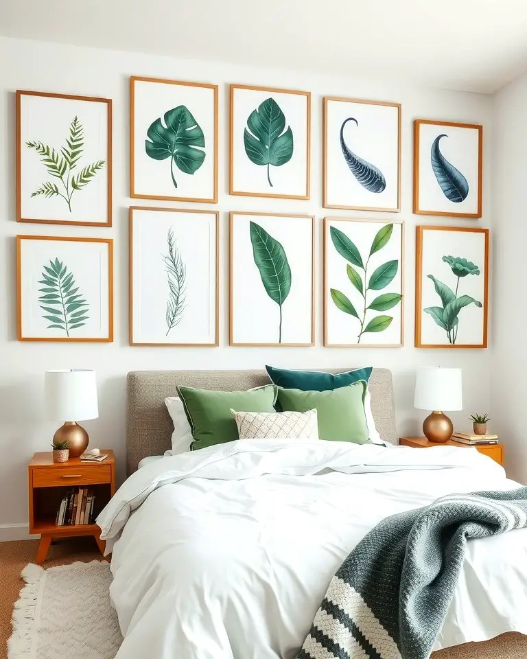 Green and White Artwork