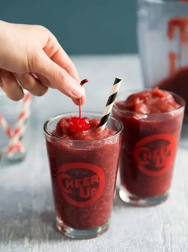 Cherry Jack and Coke Slushie