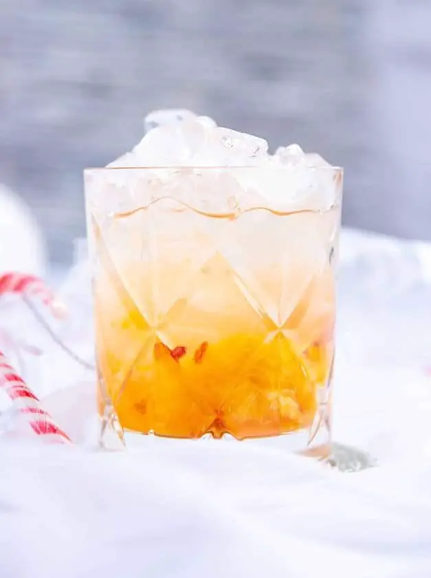 Peach and Candy Cane Bramble