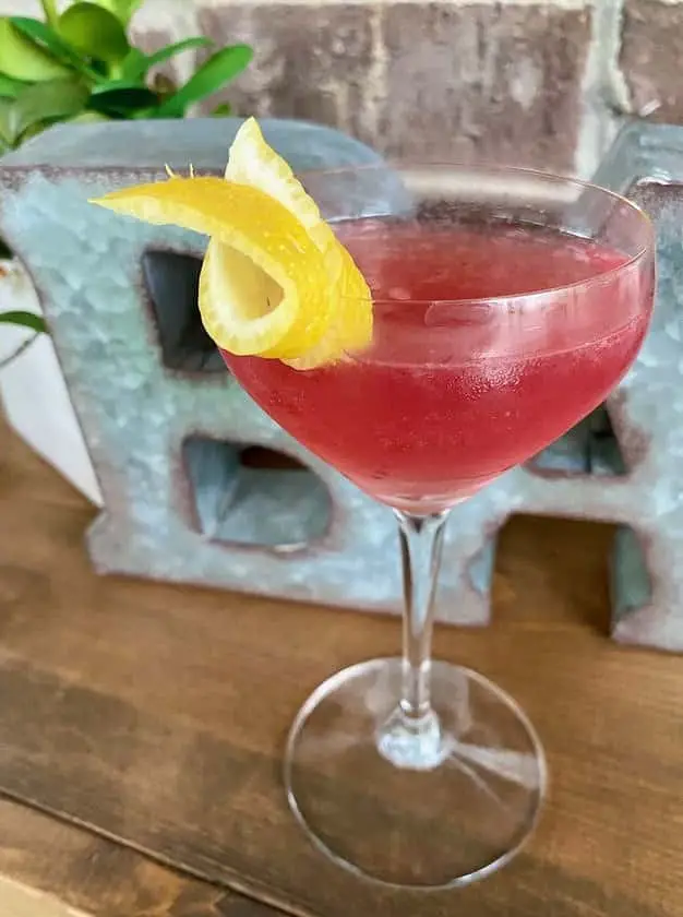 Cherry & Lemon Gin Cocktail