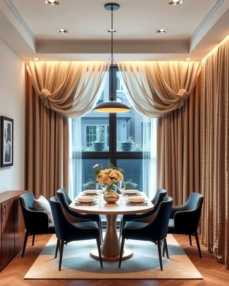 Layered Curtains for Depth