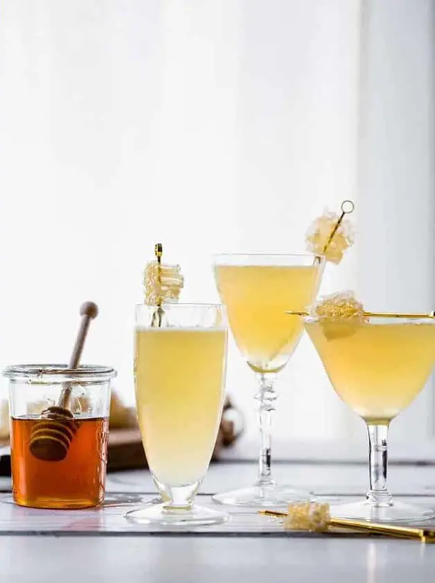 Chamomile Honeycomb Gimlets